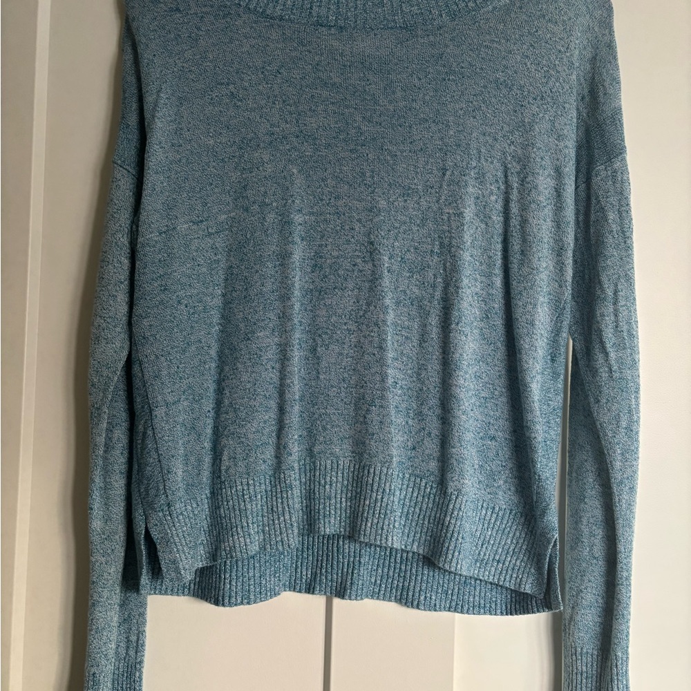 Club Monaco Light Blue Cowl Neck Sweater
